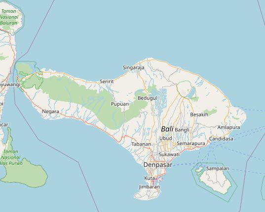 バリ島の地理