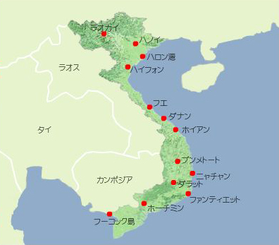 ベトナム 観光マップ